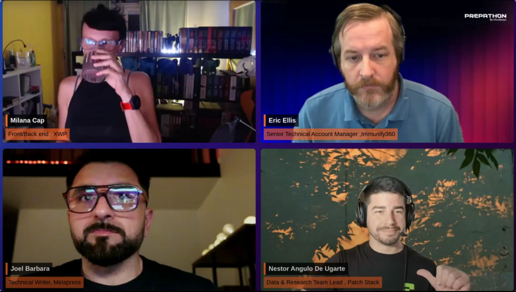 Screenshot from Cloudways roundtable on WordPress security best practices